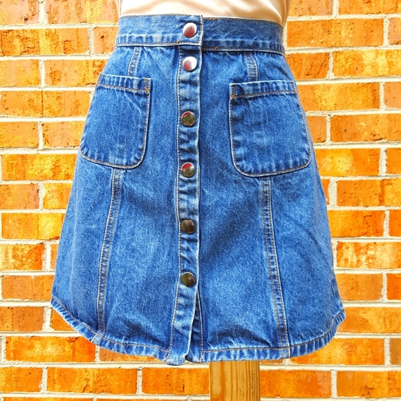 BDG denim skirt Button Up - Picture 1 of 8